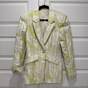 Unique Klesis lime/cream/beige Blazer Size M